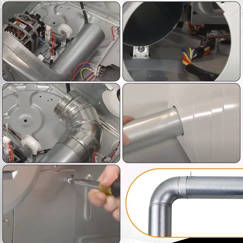 Upgraded 383EEL9001B Dryer Venting Kit Assembly Compatible with LG Kenmore