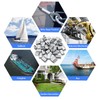 1/4'' (6 mm) Aluminum Crimping Loop Sleeves 30 pcs, Cable