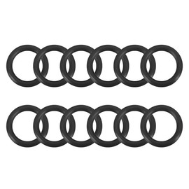 sourcing map Pack of 12 O-Ring Seals 8mm x 12mm x 2mm Metric Nitrile Rubber Seal Sealing Ring for Cream Dispenser Pump Quick Coupling Replacement Seal Transfer Adapter