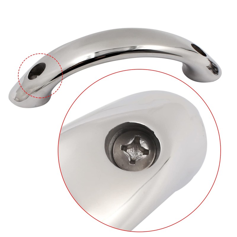 SHENGHUISS 6.5"(165MM) Boat Grab Handle Solid 316 Stainless Steel Marine