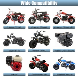 CILOYU 40/41/420 Sprocket 40T Mini Bike Chain 42 and 90 Links Replacement for Coleman BT200X CT200U CT200U-EX Baja TrailMaster Warrior Heat MB200 MB165 Predator 212cc 196cc 6.5hp 5.5hp Minibike Parts