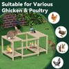Flehomo Chicken Perch, Wooden Roosting Bars for Chicken Coop &