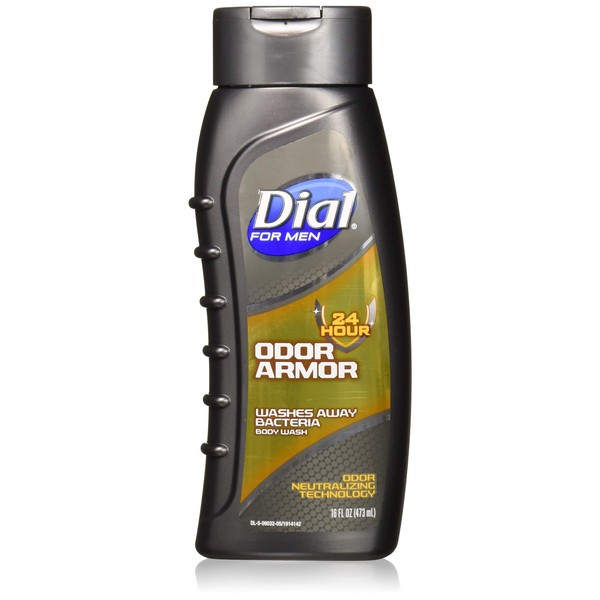 Dial for Men Body Wash, Odor Armor, 16 Ounce (Pack of 3)