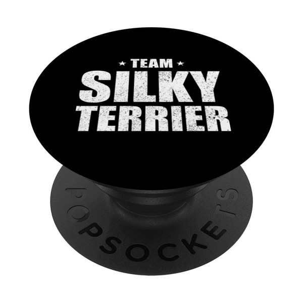 Silky Terrier Dog Team Hundebesitzer PopSockets mit austauschbarem PopGrip