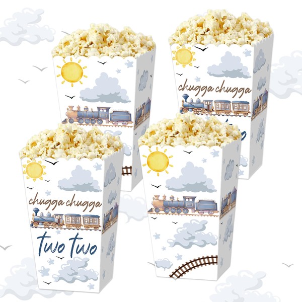 Train Party Supplies Train Popcorn Boxes Favor Bags Goodies Candy