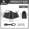 NBEADS 1 Pair Black Leather Cycling Wrist Guards, Medieval Leather