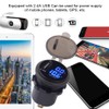 2.4A 3 in 1 Multifunction Digital LED IP66 Car USB