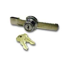 Knape & Vogt Rachet Lock 1/4in Glass Polished Nickel