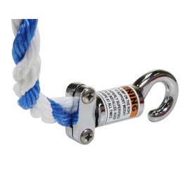 Pool Safety Rope and Float Kit - 18 Feet - 1/2 Inch Blue and White Rope with 3 x 5 Inch Handi-Lock Floats