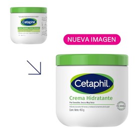 CETAPHIL Crema Hidratante 1 pz 453 g Restablece la Barrera Natural de la Piel en 1 Semana Recomendada por Dermatólogos para Piel Sensible