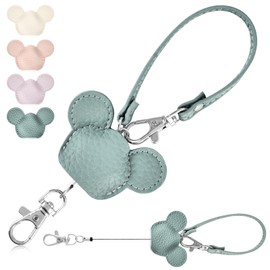 akoyo Reel Strap, Reel Keychain, Cute, Animal Key Chain, Struck, Key Chain, Stretchable, Strong Pass Case, Keys, Removable, PU Leather Key Holder, For Retractable Hanging Name Tags, Reel Included