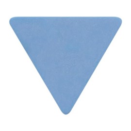 Exotic Plectrums Delrin Blue Guitar Or Bass Pick - 1.0 mm Heavy Gauge - Premium Made In USA - 355 Large Triangle Shape - 1 Pack, Delrin-USA-Blue-1.0mm-355-LgTriangle-1Pk