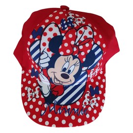 Minnie Maus Cap Baseball Cap, Cap, Peaked Cap, Sun Hat, Polka Dot for Kids, Boys and Girls, red, 54