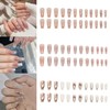 NIUANIUA Nail Tip, Long, Bride Nail, Glossy, False Nails, Double-sided