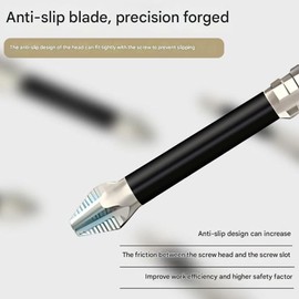 High-Magnetic Screwdriver Drill Bit Set, High Magnetic Screwdriver, Strong Magnetic Durability Screwdriver Drill Bit Set, Anti-Slip Magnetic Electric Screwdriver Set 25 50 65 70 90 150mm (6)
