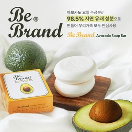 Non-Branded Avocado Soap Makeup Cleansing Soap 2nd Cleanse No Body Wash Fine Dust Sun Cream Cleansing Excellent No Harmful Ingredients Moisturizing Body Soap for the Whole Family Gift Return, 60g, 4 Pieces / 비브랜드 아보카도비누 메이크업 클렌징비누 2차세안 NO 바디워시 미세먼지 썬크림 세정 탁월 유해성분 NO 온가족 사용 보습 전신비누 선물 답례품, 60g, 4개입