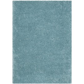Safavieh Polar Shag Collection PSG800T Solid Glam 3-inch Extra Thick Area Rug, 4' x 6', Light Turquoise