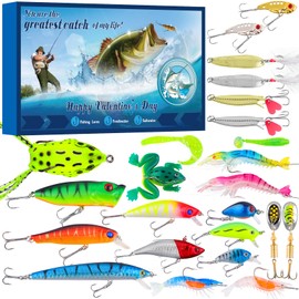Valentines Fishing Gifts for Him, Valentines Fishing Lures for Man Boyfriend Husband, Valentines Day Fishing Gifts