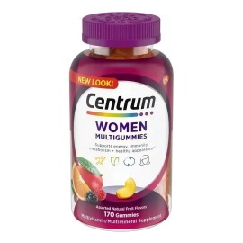 Centrum Mujer Gomitas Multivitamnicas 170 Pzas Vitaminas Esenciales para Salud, Energa y Sistema Inmune, Sabor Frutas, Ideal para Uso Diario sin...