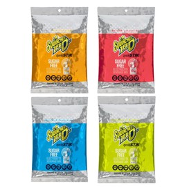 Sqwiincher Zero 4 Flavor - Qwik Stik - Sugar-Free Electrolyte Powdered Beverage Mix (200 Pack)