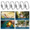 10Pcs Small Carabiner Clips 304 Stainless Steel Heavy Duty Carabiners