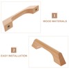VILLCASE Wood Cabinet Pulls, Drawer Knobs Pulls Handles, Kitchen Cabinets