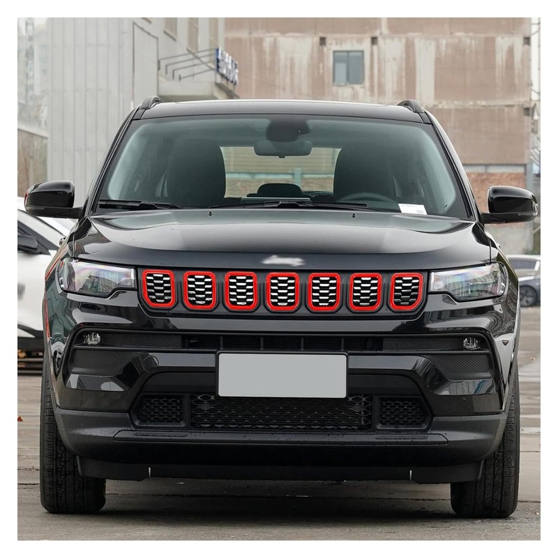 Carwiner Front Grille Grill Inserts Cover for 2022-2024 Jeep Compass
