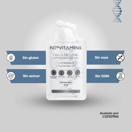 GLUTATIÓN LIPOSOMAL | Suplemento Alimenticio Antioxidante en Gel Oral | Tecnología Liposomal | Sin OGM | Sin Soya | Sin Gluten | Sin Azúcares Añadidos