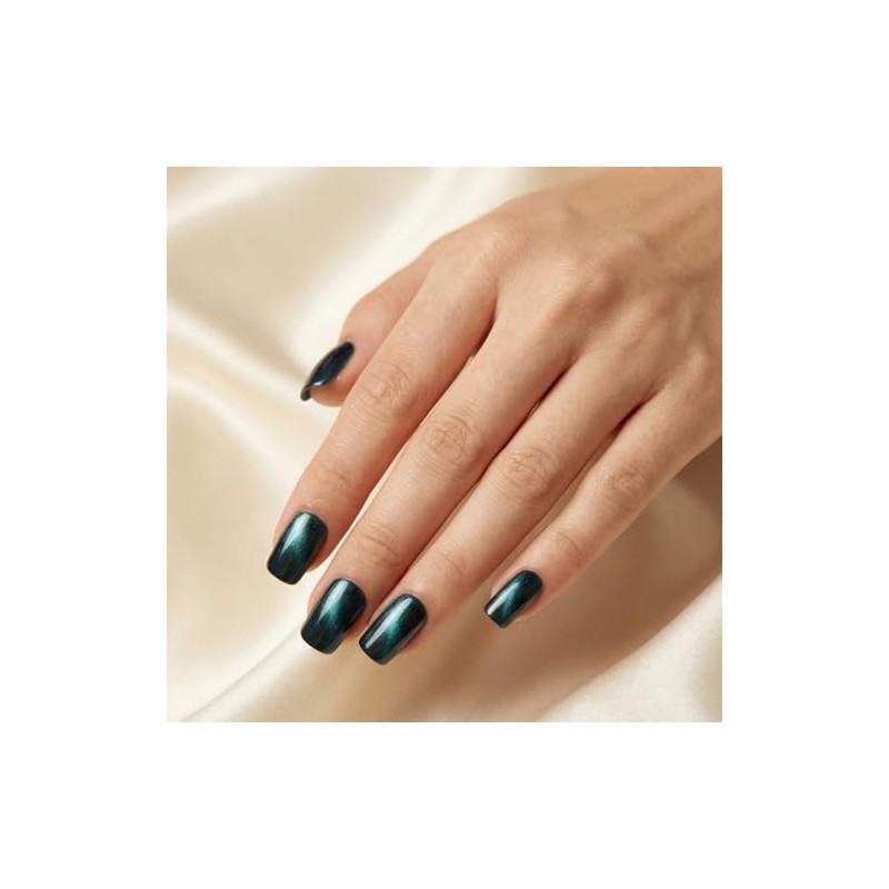 Advanced purple gradient style,Short almond-shaped nails,12 sizes - 24 nail