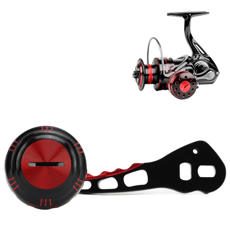 Fishing Reel Handle Aluminum Alloy Prevent Slip Ergonomic Replacement Baitcasting