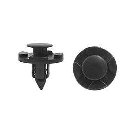 sourcingmap 50 Pcs 8mm Plastic Push Type Rivet Retainer Fastener Bumper Clips