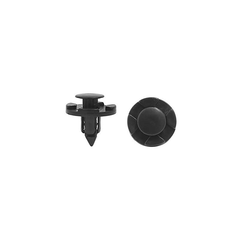 sourcingmap 50 Pcs 8mm Plastic Push Type Rivet Retainer Fastener