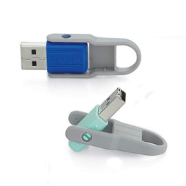 Verbatim Store 'n' Flip - Memoria Flash USB (32 GB), Azul/Menta
