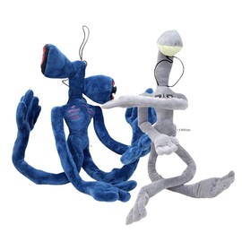 DOUBLE LUCKY Siren Head Plush Toys Limbs Movable Plush Toy Anime Doll Whistle Man Funny Doll，Plush Toys for Home Party Gift Birthday Gift (2PCS-1)