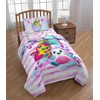 Hatchimals Twin Comforter Bedding for Girls Microfiber 64x 86