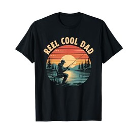 Reel Cool Dad Fisherman Daddy Father's Day Fishing T-Shirt