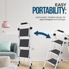 SIMPLI-MAGIC Step Ladder, 3 Step Stool Ergonomic Folding Step Stool