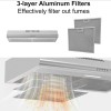 30-Inch Stainless Steel Under-Cabinet Range Hood 250 CFM Kitchen Stove
