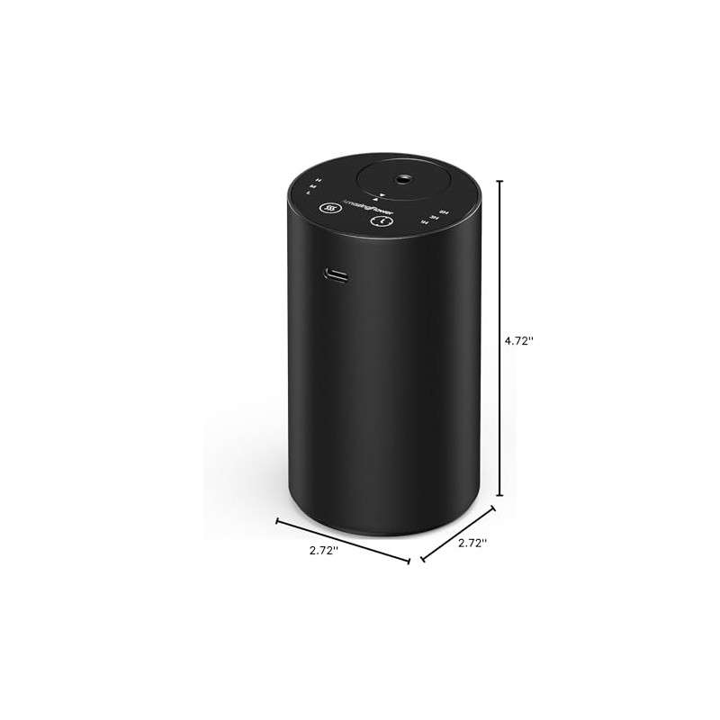 Waterless Essential Oil Diffuser, Rechargeable Scent Diffusers with 3 Mist