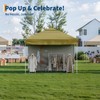 10X10 Pop Up Canopy Tent with 1 Sidewall,Portable Shelter Canopy