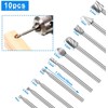 Saipe 20pcs 1/8" Shank HSS Routing Router Bits Rotary Burr