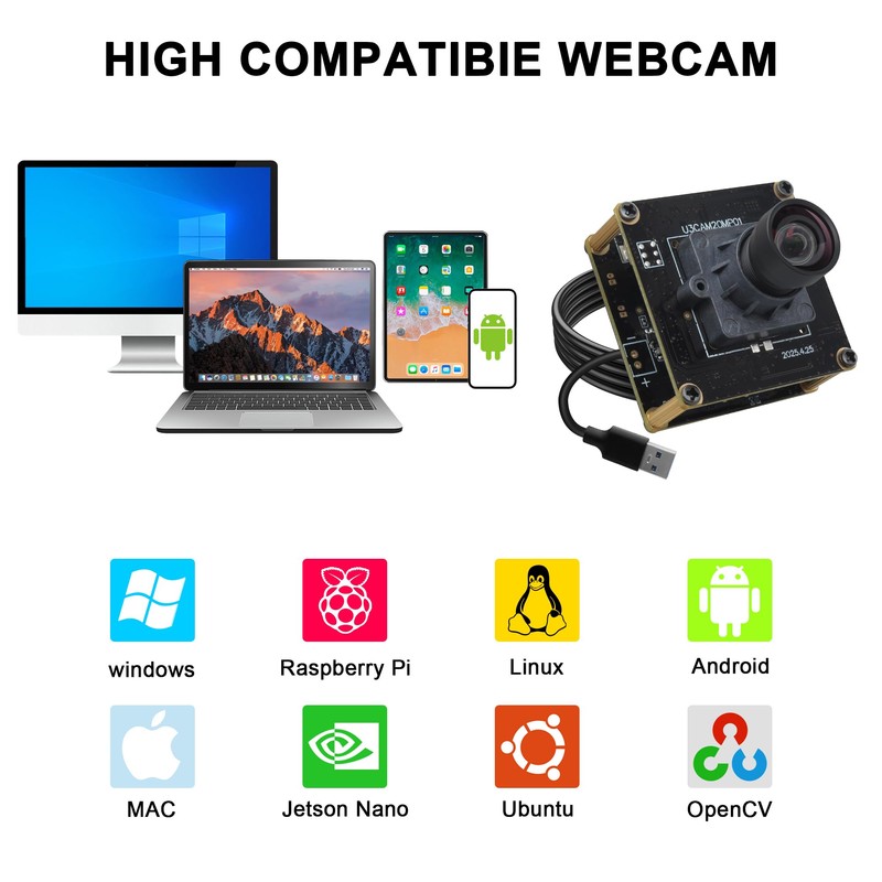 SVPRO 20MP USB3.0 Camera Module, 5K Webcam Board for Computer