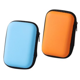 DOKRIN Festplattentaschen 2-teiliges Festplattengehäuse, Festplattentasche für externe Festplatte, Festplattentasche, tragbares Gehäuse mit Innenfach, Netztasche, stabile stoßfeste Abdeckung