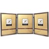 Lawrence Frames Bead Border Design, 8 x 10 Triple, Pewter