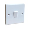 Single Wall Switch & Back Box Pattress. 1 Gang 2