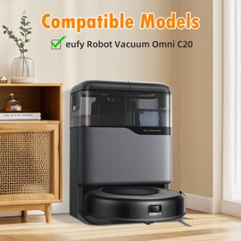 26 Pack Replacement Accessories Compatible with eufy Vacuum Omni C20, 2 Mainbrush 4 Filter 6 Dust Bags 6 Mop Pads 6 Sidebrush 1 Cleaning Brush 1 Screwdriver