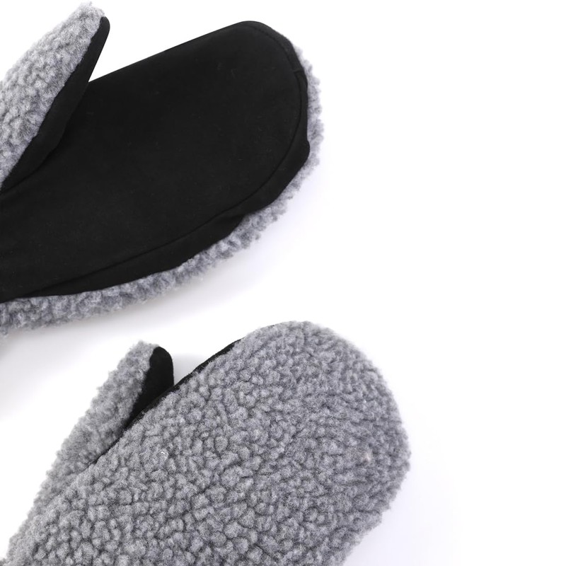 Harssidanzar Womens Winter Sherpa Mitten Warmth Thinsulate Lined with Finger
