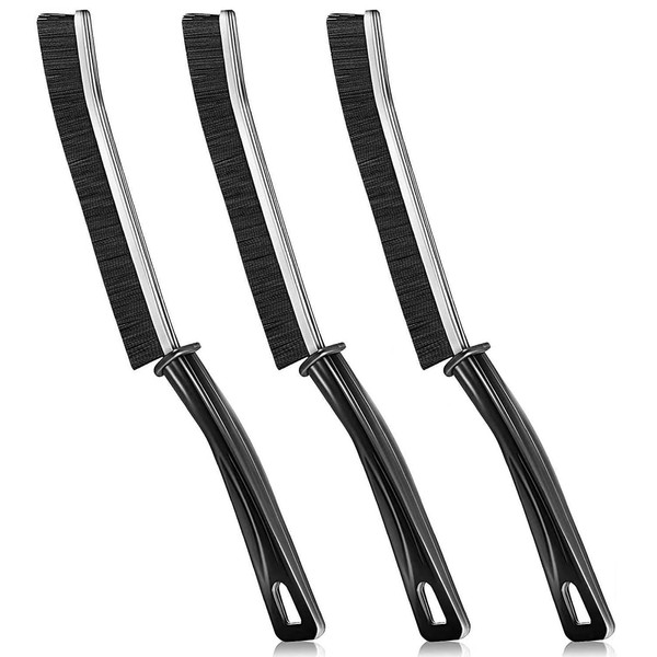 Tadipri Set of 3 Hard-Bristled Crevice Cleaning Brush, Split Cleaning