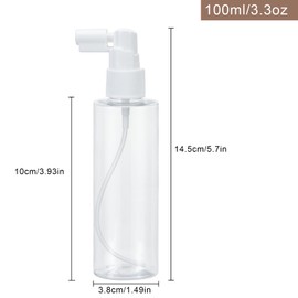 Yebeauty 6 Pack 100ml/3.3oz Refillable Travel Size Spray Bottle Plastic Lightweight Mini Spray Bottles Empty with Tight Cap Reusable Sprayer Atomizers for Gardening Perfumes Skincare Cosmetics, Clear