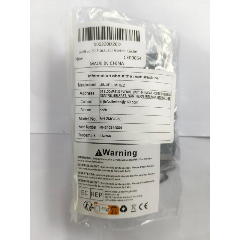 mizikuu Pack of 50 Gutter Hooks for Fairy Lights, Christmas